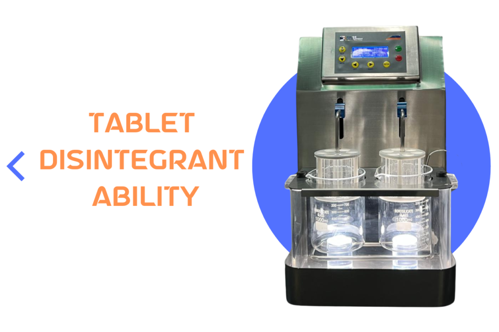 Tablet disintegration ability